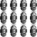 12PCS Wireless LED Lights for Car, Wireless LED Strobe Lights with Remote Control, 8 Colors IP65 Waterproof USB High Brightness Anti-Collision for Car Motorcycle Truck Drone RC Aircraft Bike