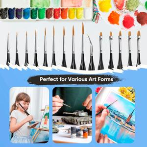 Detail Paint Brushes Set 15PCS