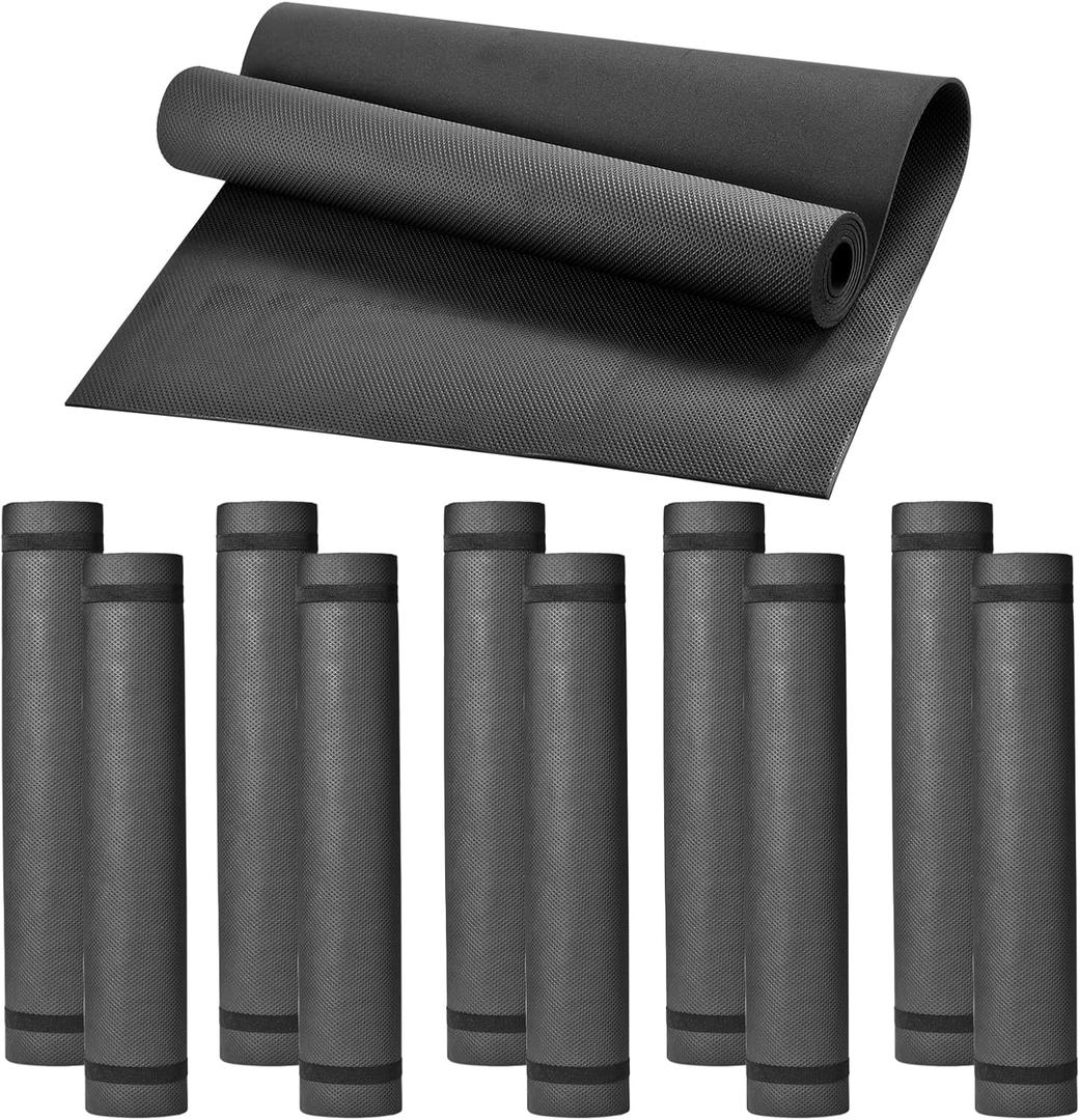 10 Pack Yoga Mats Bulk, 68'' x 24'' x 4mm Thick Black Yoga Mats for Kids and Adults, Anti-Slip Tear-Resistant Exercise Mat for Fitness Stretching Home Workout Gym and Studio