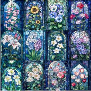 ALL4JIG Flowers and Plants Fun Jigsaw Puzzles for Adults and Kids, 1000 Pieces, Christmas Secret Santa Gift, White Elephant Gifts, Number Partitioned for Easy Solving