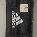 adidas Unisex Defender 4.0 Gym Duffel Bag for Men and Women, Black/White, Large (110L)