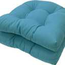 Waterproof Chair Cushions Set of 2 Outdoor,Tufted Thicken Weather and Fade Resistant Kitchen Seat Cushions,Patio Chair Pads for Garden Furniture Sofa Couch (Sky Blue)