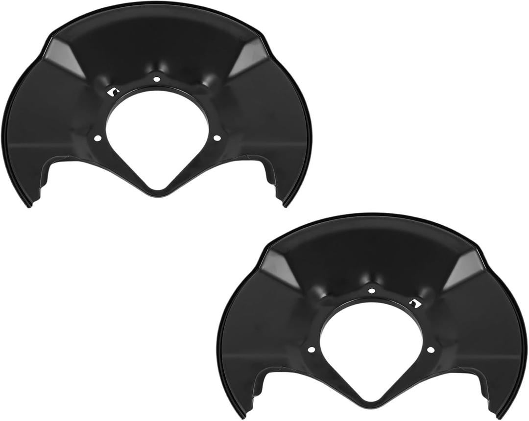 cciyu 45255-6NA-A00,45255-SNA-A00 Brake Dust Shields Front Left & Right Fit for Honda for Civic 2006-2011, Black Brake Backing Plates 2PCS