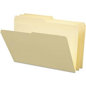 Smead File Folder, 1/2-Cut Tab, Assorted Positions, Legal Size, Manila, 100 per Box (15320)