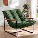 MAXYOYO Modern Accent Chair, Tufted Living Room Chair with Metal Frame, Standard