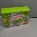 Large Printed Easter Eggs, 6 Inches Jumbo Plastic Eggs Fillable for Easter Themed Hunt Basket Stuffers Fillers Filling Treats Bulks Party Favor Classroom Prize Supplies