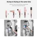 5 in 1 Hot Air Multi-Styler Professional Hair Wrap Styler Set with Air Curlers, Hair Dryer Brush, Straightener, Concentrator for Fast Drying Curling Straightening, Gift for Women