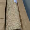 MDS Pack of 1 Handwoven Braided Jute Area Rug - 5 feet Round - Natural Reversible for Home Decor, Living Room Doormat Kitchen, Entryway Rug, Jute Burlap Braided Rag Rug, Rustic, Farmhouse (5' Round)