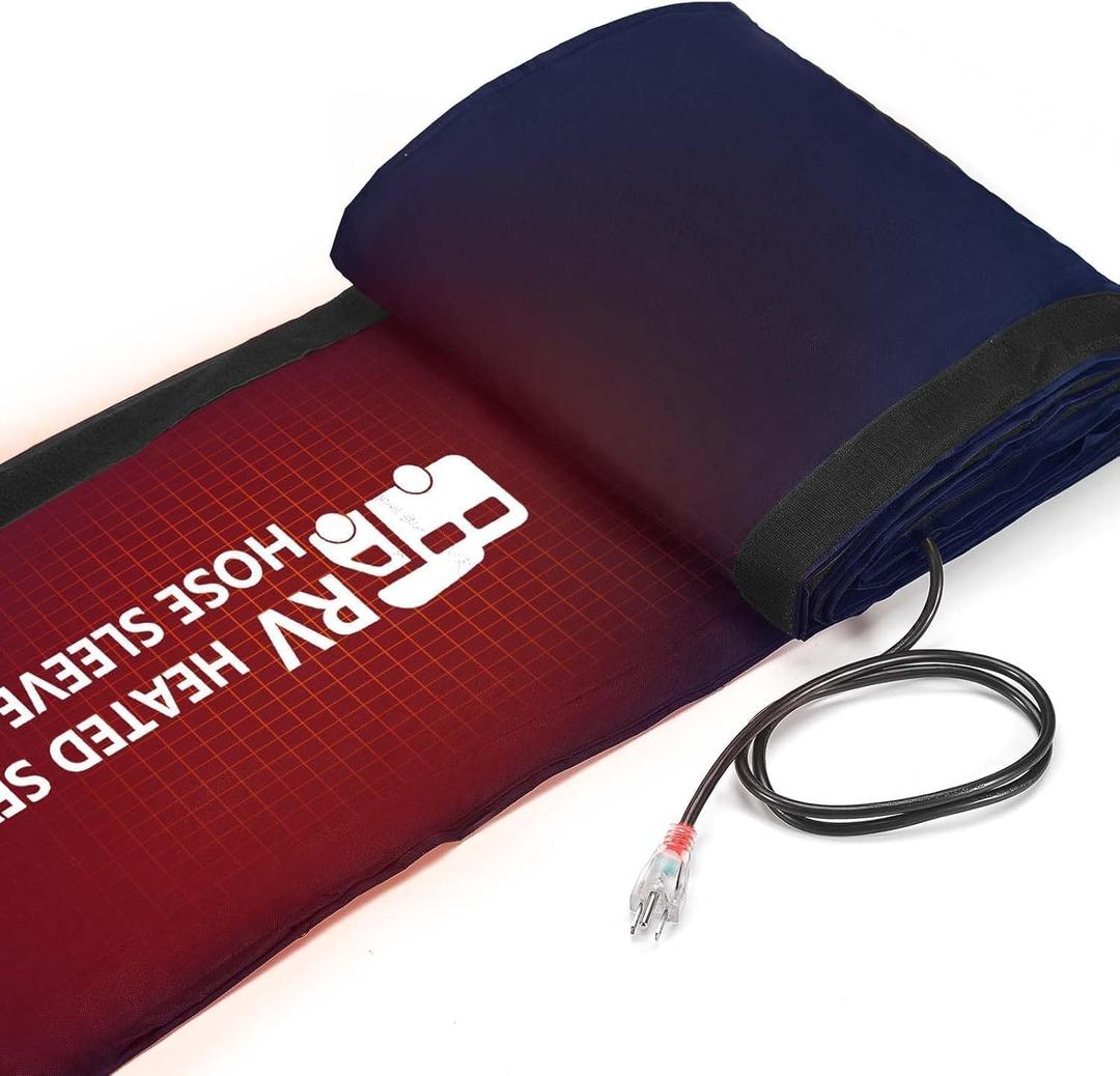 Sewer Hose With Heated Sleeve Avoid Freezing At -45F, Blue Rv Sewer Hose Kit Sewer Hose For Rv Camper/Rv Accessories (20FT)