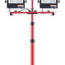 VEVOR LED Work Light with Stand, 20000 Lumen Dual-head LED Work Light with 27.6"-68.1" Adjustable and Foldable Tripod Stand, IP65 Waterproofed LED Tripod Work Light, with 5000 Kelvin Color Temperature