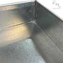 Heavy-Duty Galvanized Steel Drain Pan Premium, Rust-Resistant HVAC Condensate Pan Leak-Proof for Maximum Protection Without Hole Options (24x24x2")