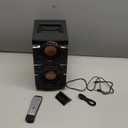 60W (80W Peak) Portable Bluetooth Speaker with Double Subwoofer Heavy Bass, Bluetooth 5.0 Wireless 100ft Outdoor Speaker, Support FM Radio, LED Colorful Lights, Stereo Sound, for Home, Party, Travel