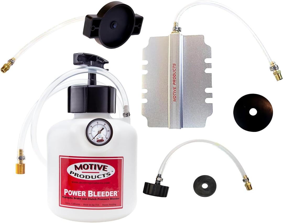 Motive Products 0250 Universal Power Bleeder 2-Quart Tank with Hose and Hydraulic and Clutch Adapters