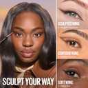 MAYBELLINE Sculpting Stix 2-in-1 Eyeliner, Dual Ended Brown Eye Liner With Up to 24HR Wear, Smudge and Sweat-Resistant Eye Makeup Formula, Smooth Espresso, 1 Count