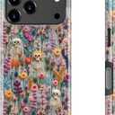 Goodon for iPhone 17 Pro Case, Cute Preppy Floral, MagSafe Compatible