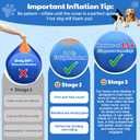 Happypaw 3.0 Upgrade 25'' Herding Ball for Dogs Enhanced Chew Resistance & Heavy-Duty Material, Dog Toy Agility Equipment for Australian Shepherds, Collies, Includes 5 Repair Patches
