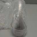 Yinkin 50 Pcs 2 oz Plastic Martini Glasses Disposable Clear Cocktail Dessert Parfait Glasses Unbreakable Mini Martini Cups for Wedding Party Bowl Ice Cream (Stem)