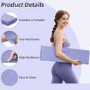 Foldable Yoga Mat,74"Lx32"Wx1/3"Thick,Folding Exercise Mat,Non-slip Wide Pilates Mats for Home Workout/Travel, Portable Yoga Mat Thick for Yoga/Pilates/Camping/Floor Exercises