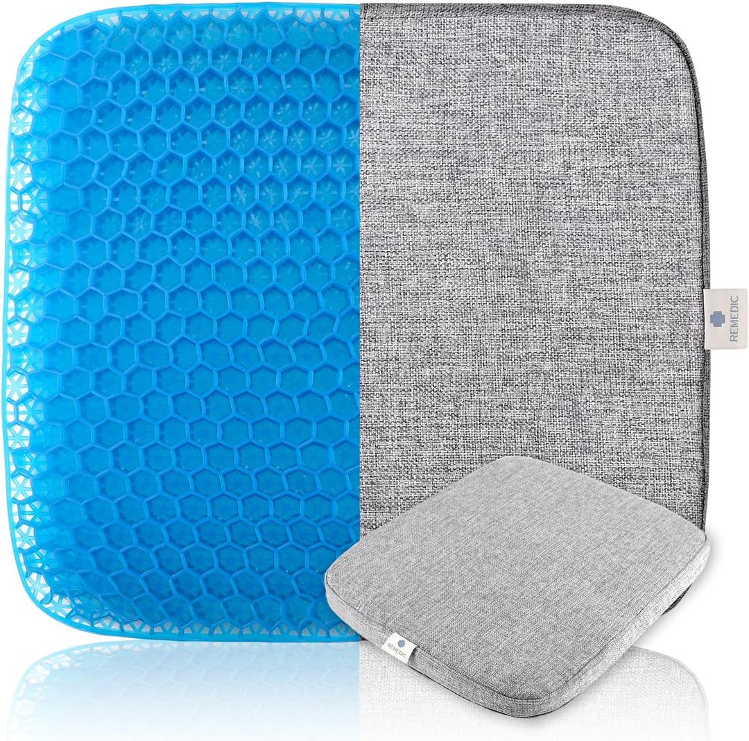 Seat Cushion - Seat Cushion for Long Sitting, Chair Pad with Breathable Honeycomb Design, Chair Cushion for Office Chairc