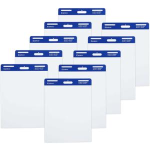 Comix Sticky Easel Pad, 25 x 30 Inches Flip Chart Paper for Teachers, Large Self Stick Easel Paper for Office School Classroom Supplies, 30 Sheets/Pad, 10 Pads/Pack
