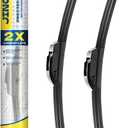 26''+18'' Front Windshield Wiper Blades Compatible with 2012-2017 Toyota Camry/2004-2009 Toyota Prius OEM QUALITY Premium All-Season Automotive Replacement Wipers (Pack of 2)