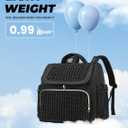 Awanhe Diaper Bag Backpack, Baby Bag with Changing Pad, Travel Waterproof Diaper Bag Tote, Newborn Essentials Must Haves, Luxury baby shower gifts for boys & Girls, Black