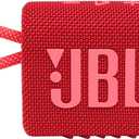 JBL Go 3: Portable Speaker with Bluetooth, Built-in Battery, Waterproof and Dustproof Feature - Red (JBLGO3REDAM)