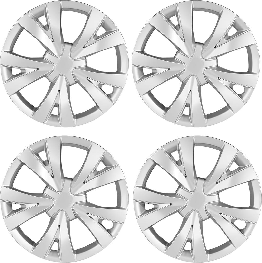 16 inch Hubcaps Fit for 2016-2025 Honda Civic Sedan Factory Steel Wheels Covers; Set of 4 Pcs (Silver)