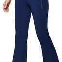 IUGA Fleece Lined Leggings Women Water Resistant Thermal Leggings Winter Warm Tights High Waist Hiking Pants with Pockets XS