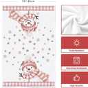 Artoid Mode Pink Xmas Tree Snowman Christmas Kitchen Towels Dish Towels, 18x26 Inch Farmhouse Holiday Winter Decoration Cleaning Set of 2