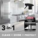 Weiman Stainless Steel Cleaner & Polish, 2 Pack, Anti Fingerprint Spray Stainless Steel Cloth, Water Spots & Grease, No Streaks or Residue, Safe for Metal Polish, Chrome, Appliances, Sinks & Grills