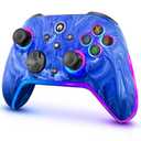 Wireless Switch Controllers for Nintendo Switch/OLED/Lite/Switch 2, 1200mAh Pro Controller with 10 Color LED Lights, Rechargeable Switch Control Gamepad with Vibration, Turbo, Wake Up, 6-Axis Gyro