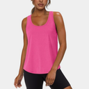 WIHOLL Women's Workout Tank Tops Sleeveless Athletic Racerback for Gym Yoga Running - Summer Fitness Tops Scoop Neck XL