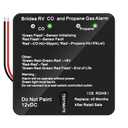 RV Carbon Monoxide & Propane Gas Alarm, Briidea Dual LP/CO Alarm, Separate LED Indicators, 100dB Loud, Early Warning Safety System, 12 VDC