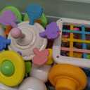 Baby Toys for 6 to 12 Months, Montessori Sensory Bins & Teething Toys, 6 in 1 Stacking Blocks, Rings, Eggs, Spinner, Crab Shape, 27 Pieces, Ages 6-36 Months