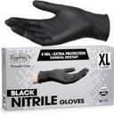 ForPro Disposable Nitrile Gloves, Chemical Resistant, Powder-Free, Latex-Free, Non-Sterile, Food Safe, 4 Mil
