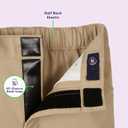 French Toast Girls Adaptive Bermuda Shorts with Hook and Loop Closure (Beige)