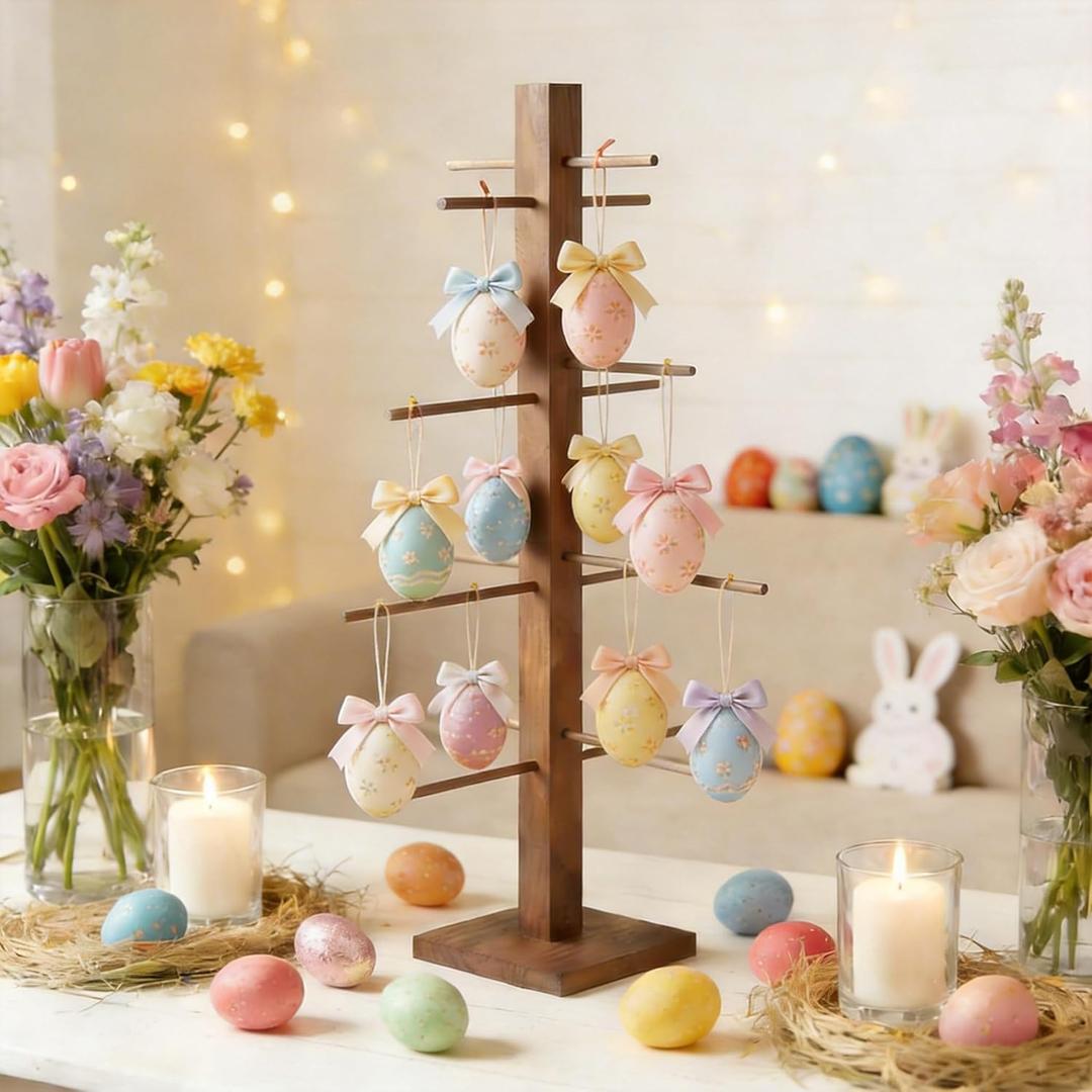 32 Inch Christmas Ornament Display Tree Centerpieces for Tables Ornament Tree Stand Holder Tabletop Artificial Tree for Wedding Anniversary Birthday Farmhouse Party Home Decor (Classics, 32 inch)