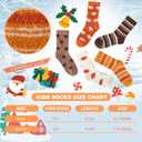 Comfoex 5 Pairs Kids Fuzzy Socks Cozy Fun Fluffy Girls Socks Best Winter Warm Gift Comfy Home For boys girls 4-14 years olds