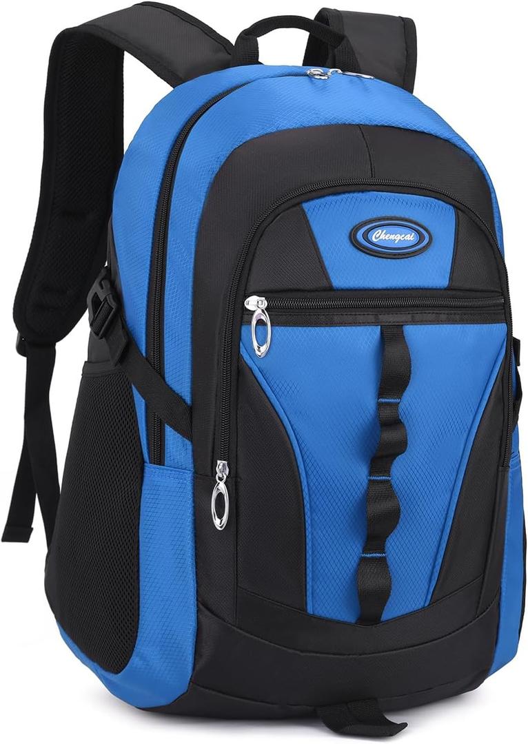 BEFUNIRISE Kids School Backpack For Boy And Girl,Large Capacity High Middle Elementary Primary Students Teens Sports Bookbag (Sky Blue)