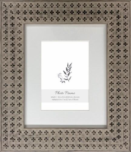 HD Designs Brown Cross Pattern Photo Frame 8" x 10"