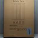 40.55" Extra Tall Baby Gate for Stairs-29.6"-40.5" Wide 1.37" Ultra Narrow Spacing Extra Wide Pet Cat Gate Dog Gate-Auto-Close Pressure Mounted Dog Door for Pets and Kids,Black(29.6"-40.5")