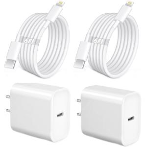 iPhone Fast Charger,Phone 14 13 12 11 Fast Charger USB C Wall Charger with 2-Pack 6FT Fast Charging Cable Compatible with iPhone 14/14 Pro/14 Pro Max/i Phone 13pro/12/11/X/8/7/6/iPad Pro/Mini/AirPods