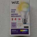 WiZ 60W A19 Tunable White LED Smart Bulb - Pack of 1 - E26- Indoor - Connects to Your Existing Wi-Fi - Control with Voice or App + Activate with Motion - Matter Compatible