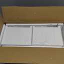 IBUYKE 5-Tier Modern Wall-Mounted Shelf, White Vertical Shelf, Floating Storage, Organizer, Tall Tower Design, Decorative Wall Mount Shelving for Home, Bedroom, Living Room, Office Decor WBC009W-2