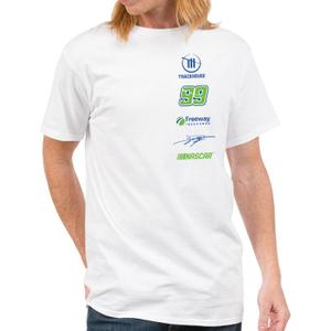 Junk Food Nascar-Driver Sponsors Stacked Logo-Unisex Adult Sports Fan T-Shirt for Men & Women