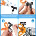 Spray tip Spray Nozzle Reversible Spray Tips Airless Paint Sprayer Nozzle Tips Airless Paint Spray Machine Parts for Homes Buildings Garden Decks Fences (5 Pieces of 415)