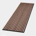 WVH Slatpanel Walnut Acoustic 3D Textured Wood Panels for Walls & Ceilings | Decorative Panels for Homes, Offices & Studios | 2 x 47.24 x 12.6 | Real Wood Veneer, MDF, Felt