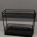 SpaceAid Pull Out Spice Rack Organizer for Cabinet, Heavy Duty Slide Out Seasoning Kitchen Organizer, Cabinet Organizer, with Labels, 4.5" W x10.75 D x8.5 H, 1 Drawer 2-Tier