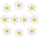 Daisy Flower Balloons 10 Pcs White Aluminum Foil for Birthday Party Decorations